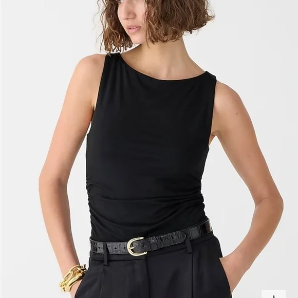 J Crew Form Knit Shell Tank Top Ivory Small NWT - Picture 2 of 9